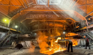 Zaporizhstal iron and steel factory in Zaporizhia, Ukraine